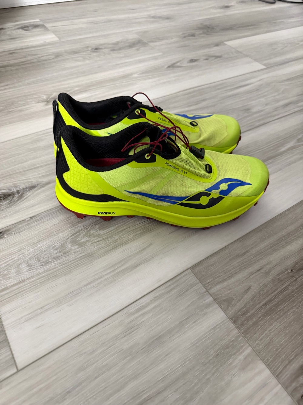 Saucony Mens Peregrine Trail Running Shoes - High-Visibility Yellow SZ 11.5